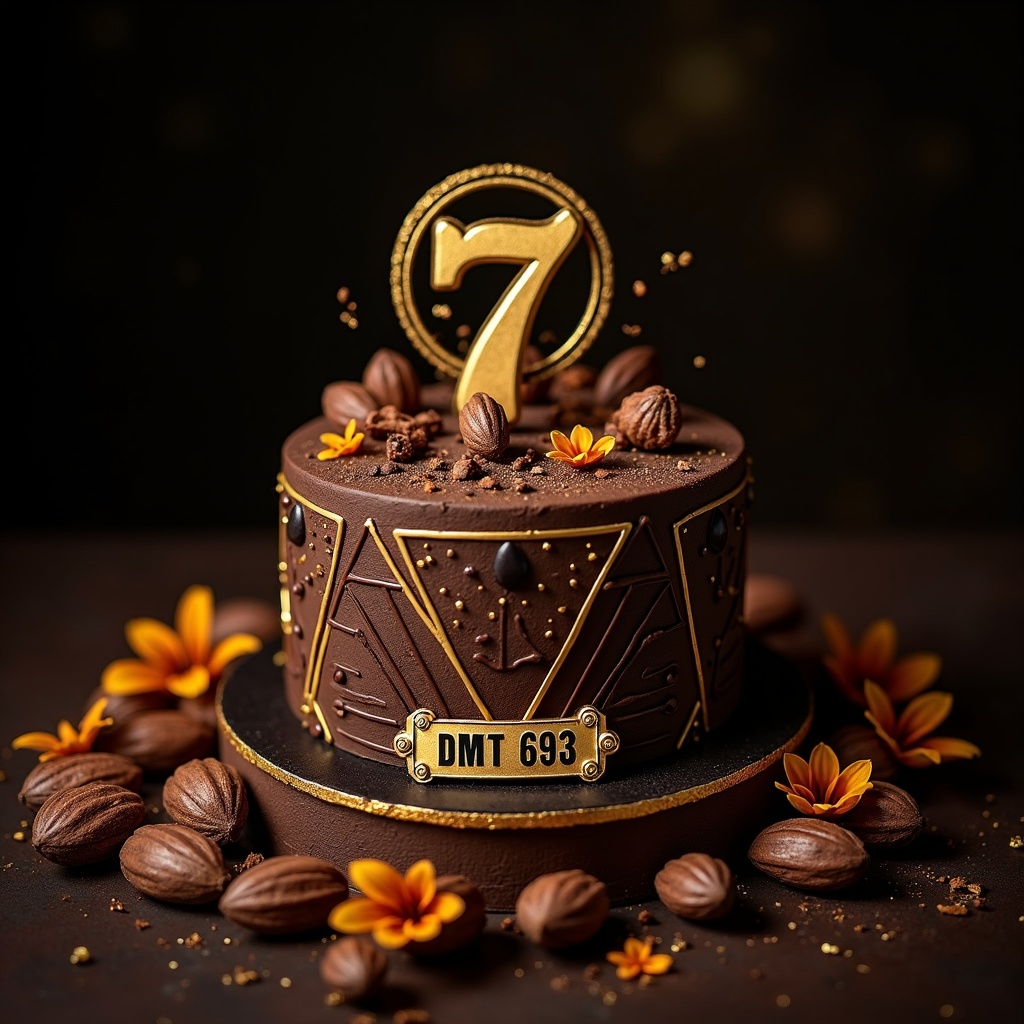 A ceremonial cacao birthday cake